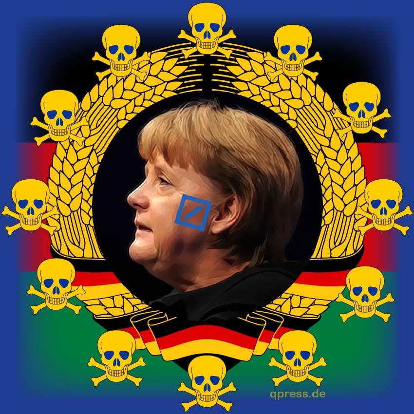 Angela Merkel Wiederwahl Monarchin 2013 Koenigin CDU EU-Kratie Diktatur Deutschland Titanic Untergang