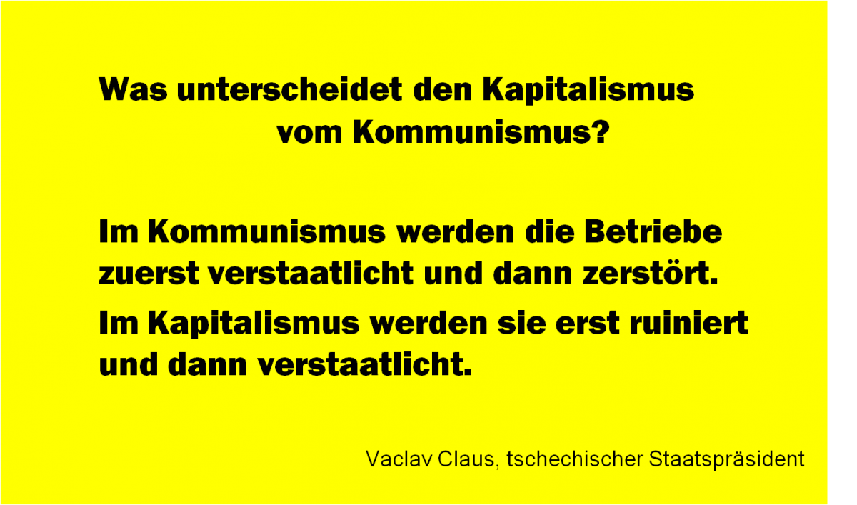 Kapitalismus Kommunismus